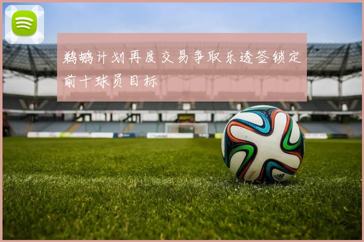 鹈鹕计划再度交易争取乐透签锁定前十球员目标