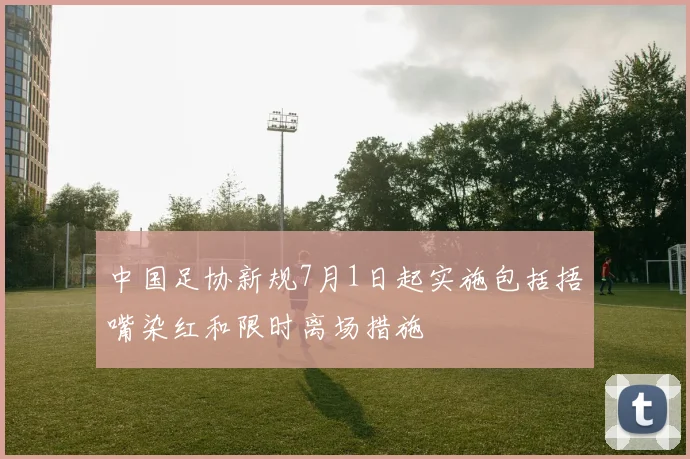 中国足协新规7月1日起实施包括捂嘴染红和限时离场措施